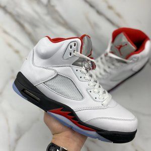 Jordan 5 Retro Fire Red Silver Tongue (2020)